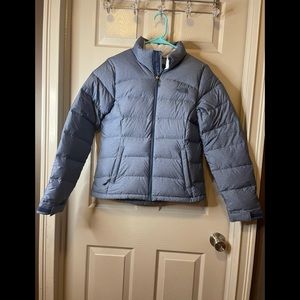 The North Face Blue Quilted Puffer Jacket Women‎ Size Small